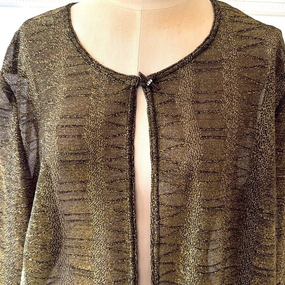J. Ribkoff Couture Shimmer Sheer Cardigan - Picture 2 of 12